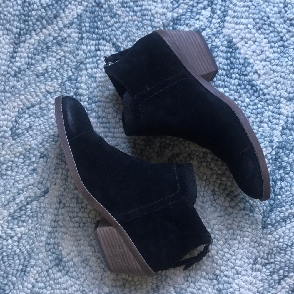 Splendid Black Suede Ankle Bootie